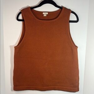 J. Crew Women's Rust Knit Tank Top